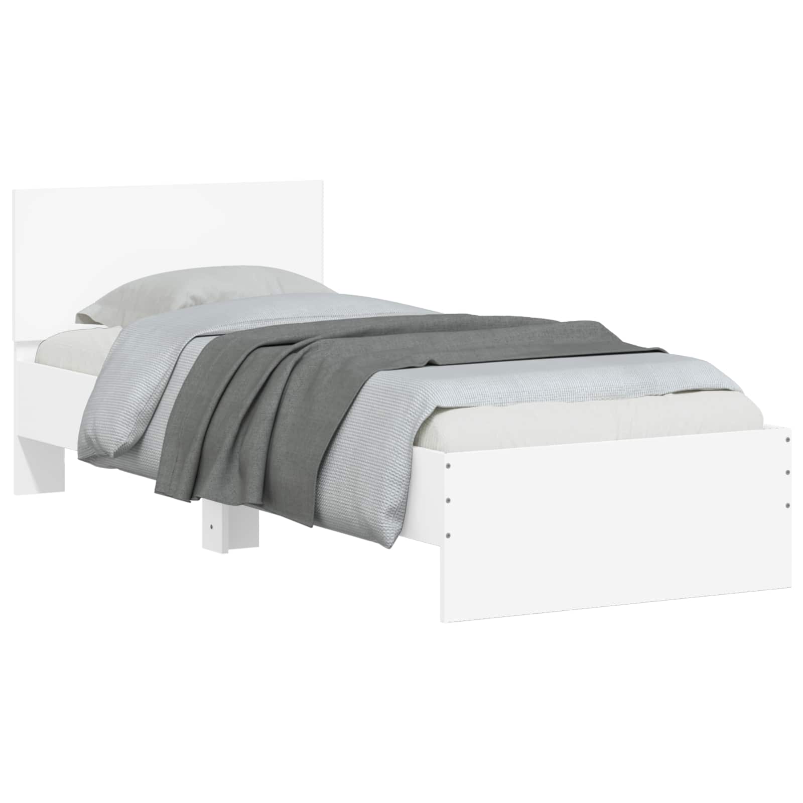 Struttura letto con testata Bianco 80 x 200 cm | homemem39