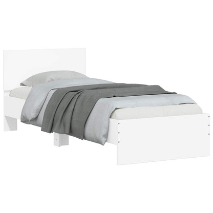 Struttura letto con testata Bianco 80 x 200 cm | homemem39