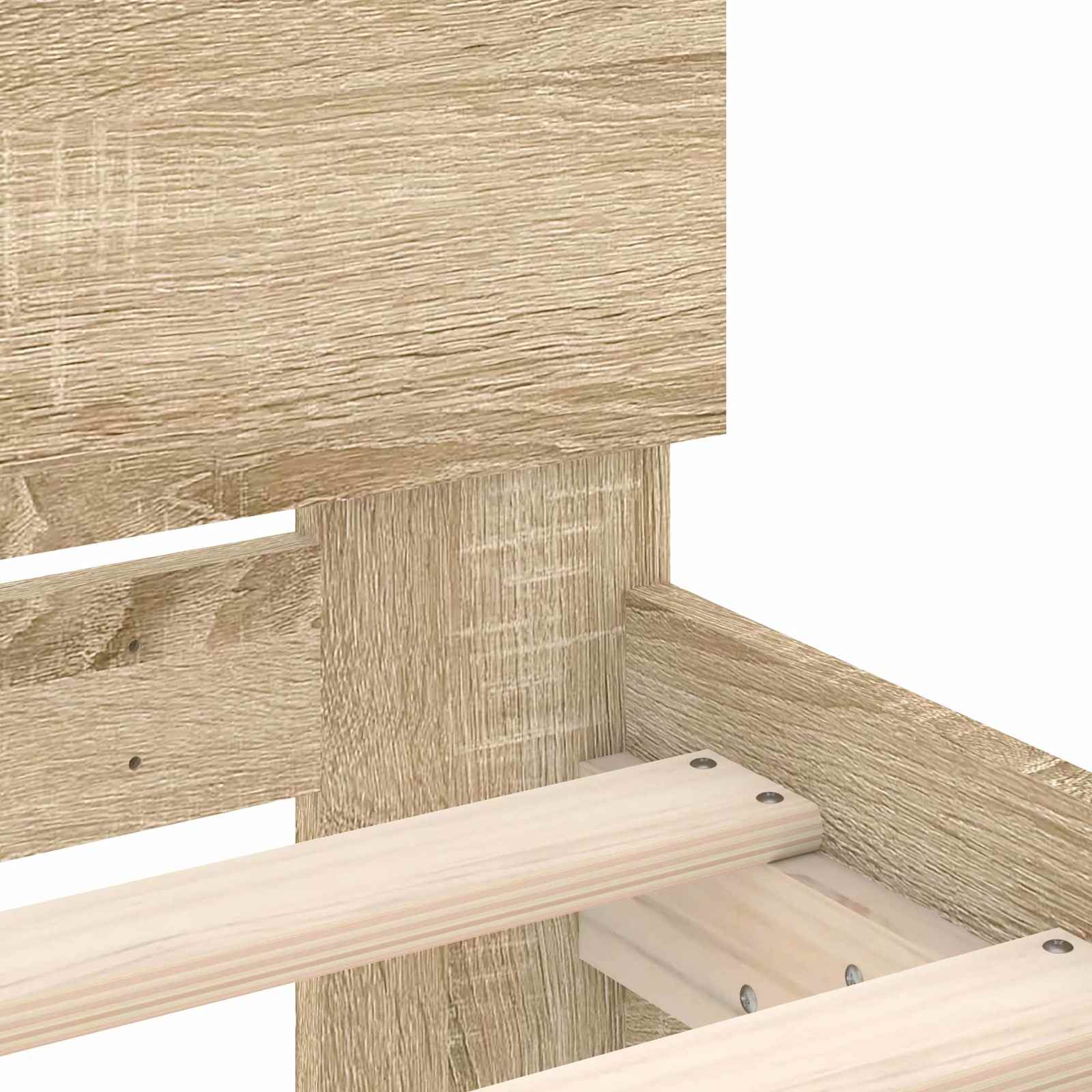 Struttura letto con testata Rovere Sonoma 80 x 200 cm | homemem39