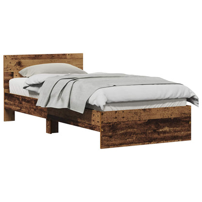 Struttura letto con testata Legno antico 80 x 200 cm