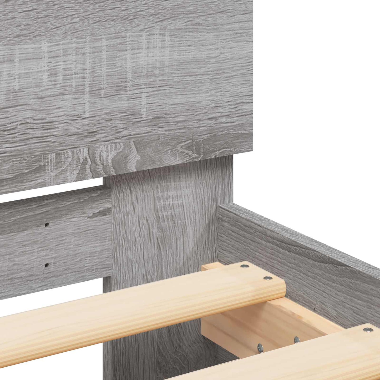 Struttura letto con testata Sonoma grigia 80 x 200 cm | homemem39