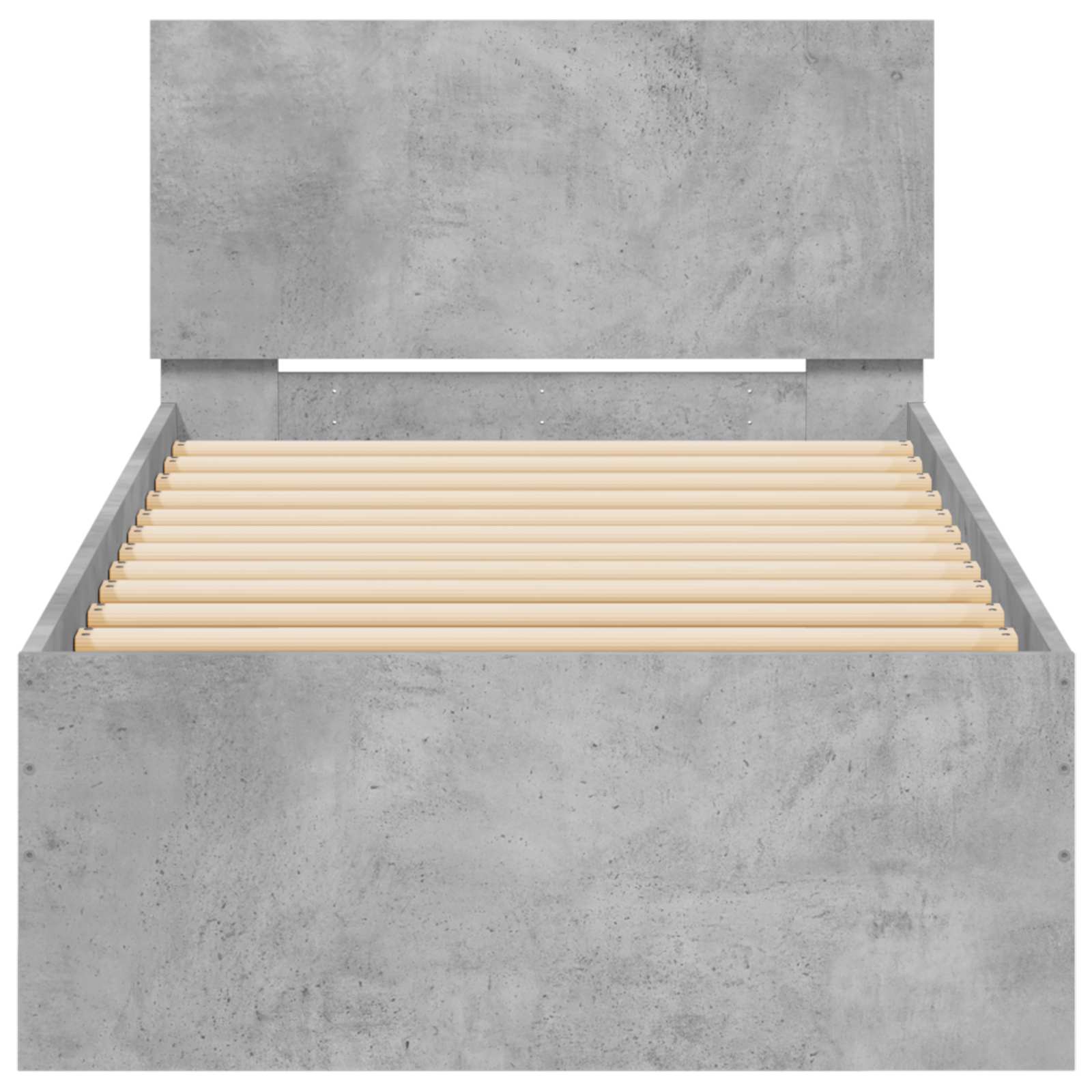 Struttura letto con testata Grigio Cemento 80 x 200 cm | homemem39