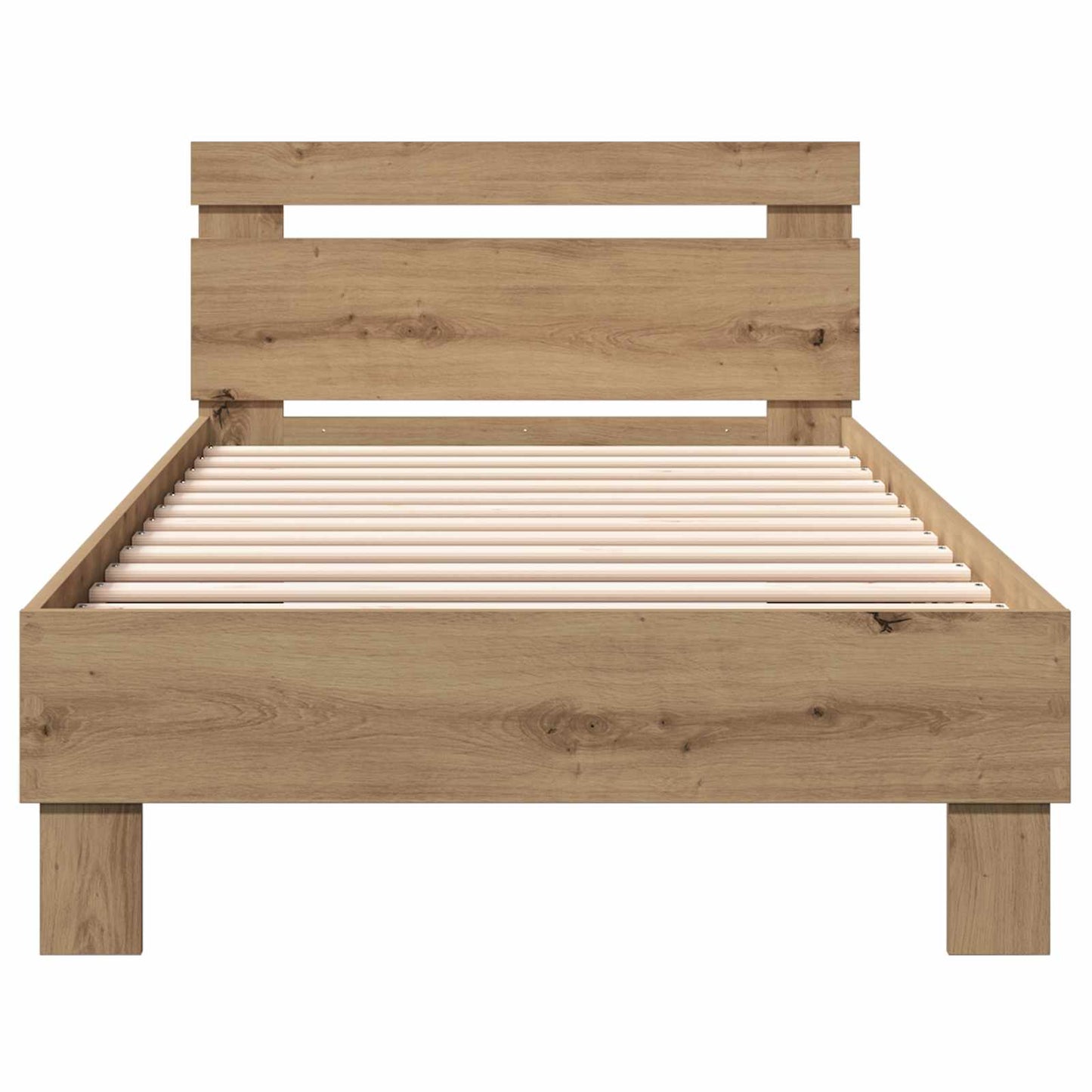 Struttura letto con testata Rovere Artigianale 80 x 200 cm | homemem39