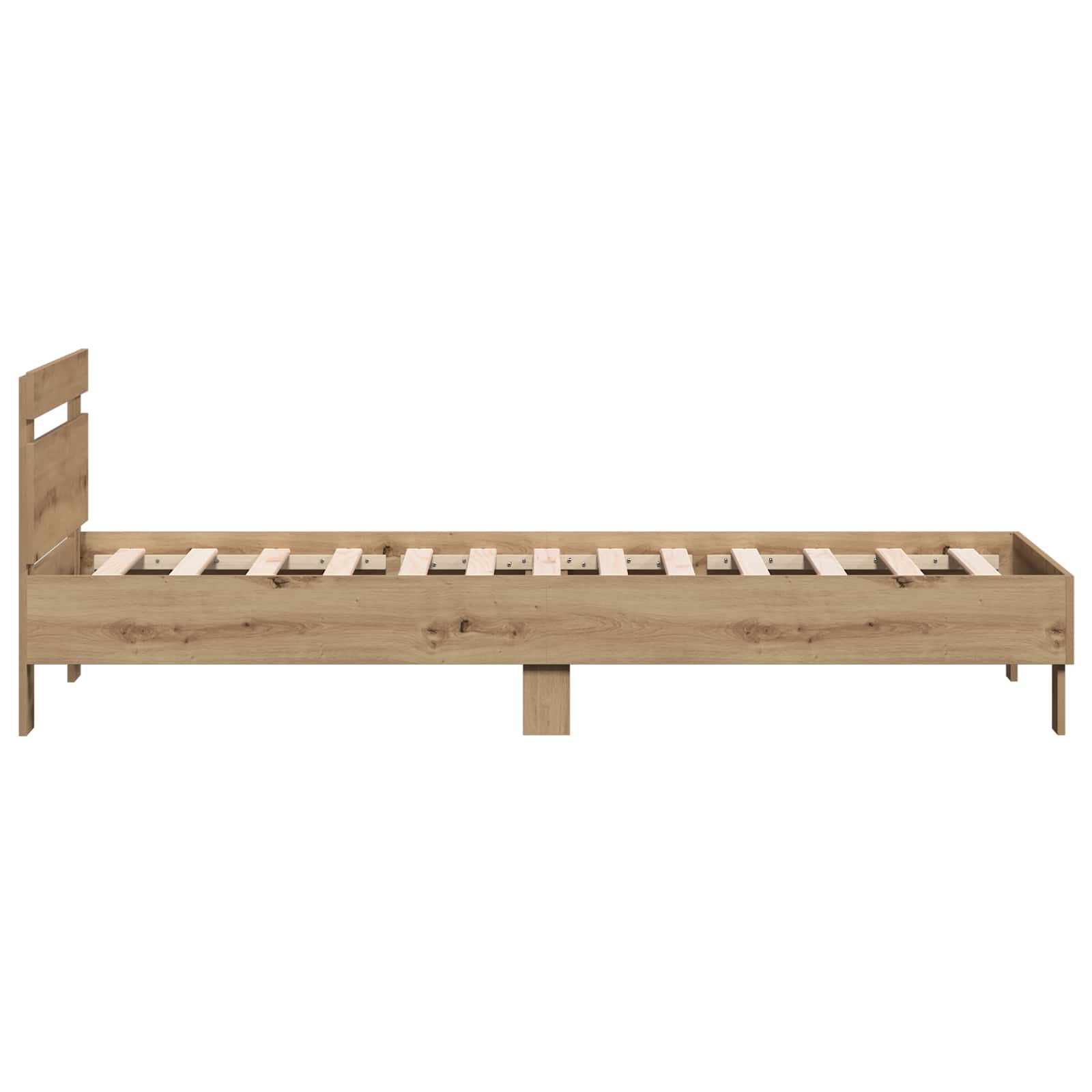 Struttura letto con testata Rovere Artigianale 80 x 200 cm | homemem39