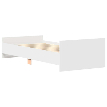 Struttura letto con testata Bianco 80 x 200 cm | homemem39