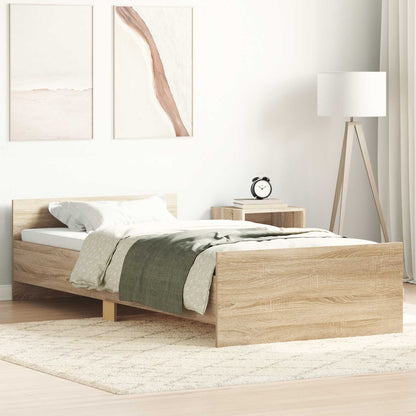 Struttura letto con testata Rovere Sonoma 80 x 200 cm | homemem39