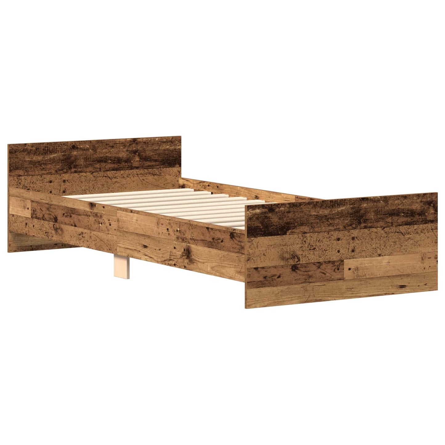 Struttura letto con testata Legno antico 80 x 200 cm | homemem39