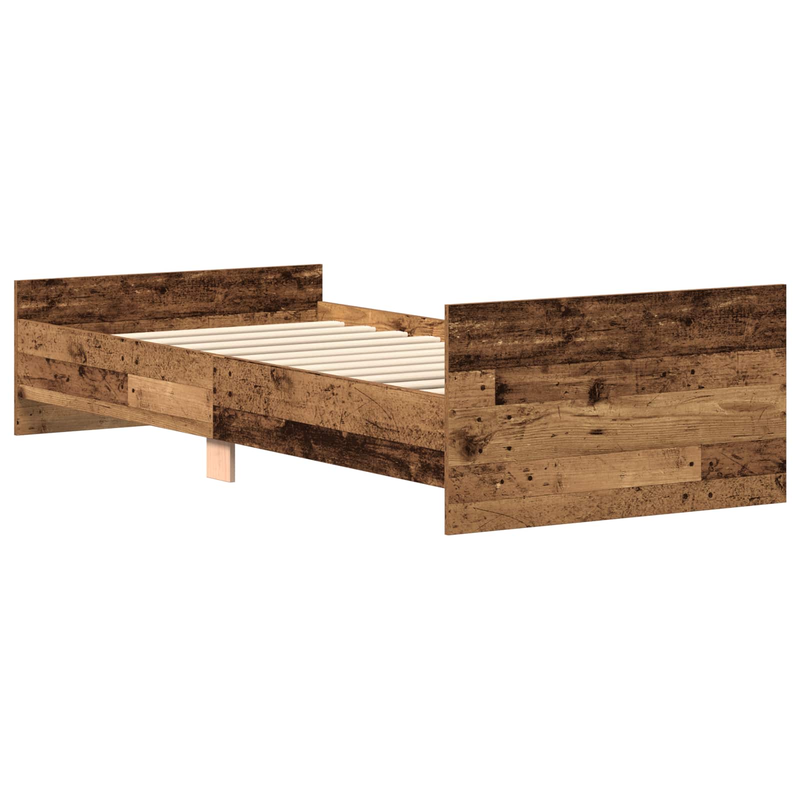 Struttura letto con testata Legno antico 80 x 200 cm | homemem39