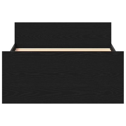 Struttura letto con testata Rovere Nero 80 x 200 cm | homemem39