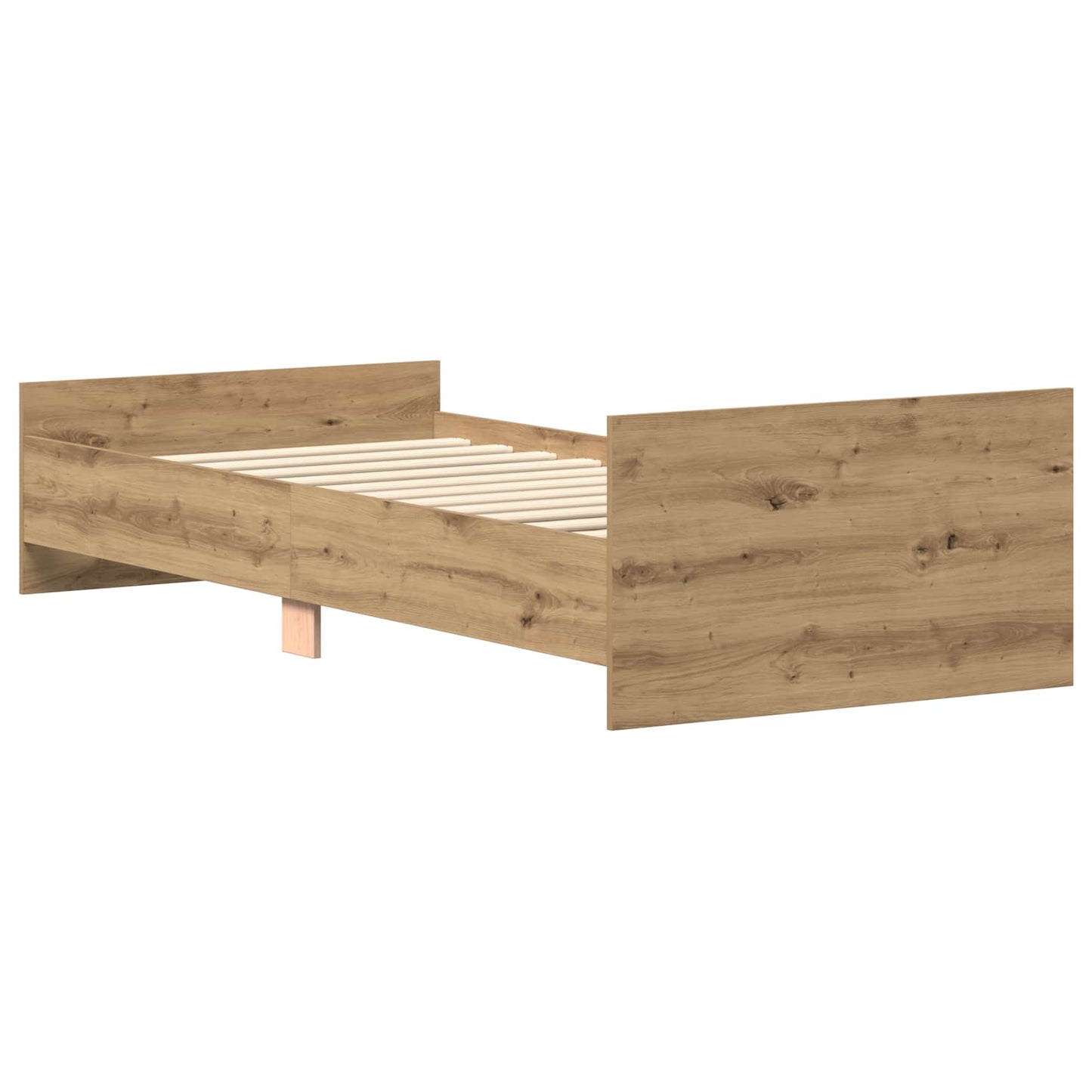 Struttura letto con testata Rovere Artigianale 80 x 200 cm | homemem39