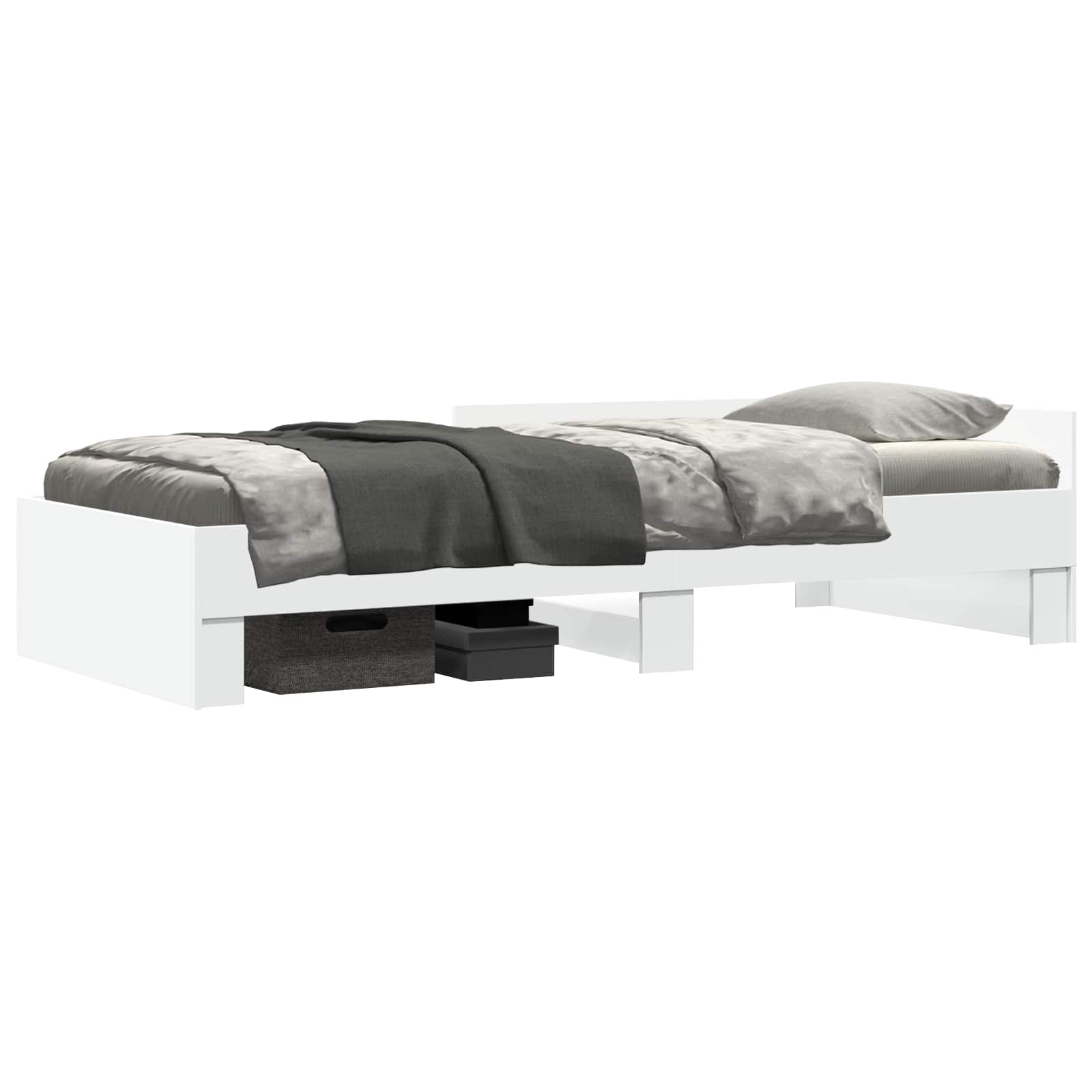 Struttura letto con testata Bianco 80 x 200 cm | homemem39