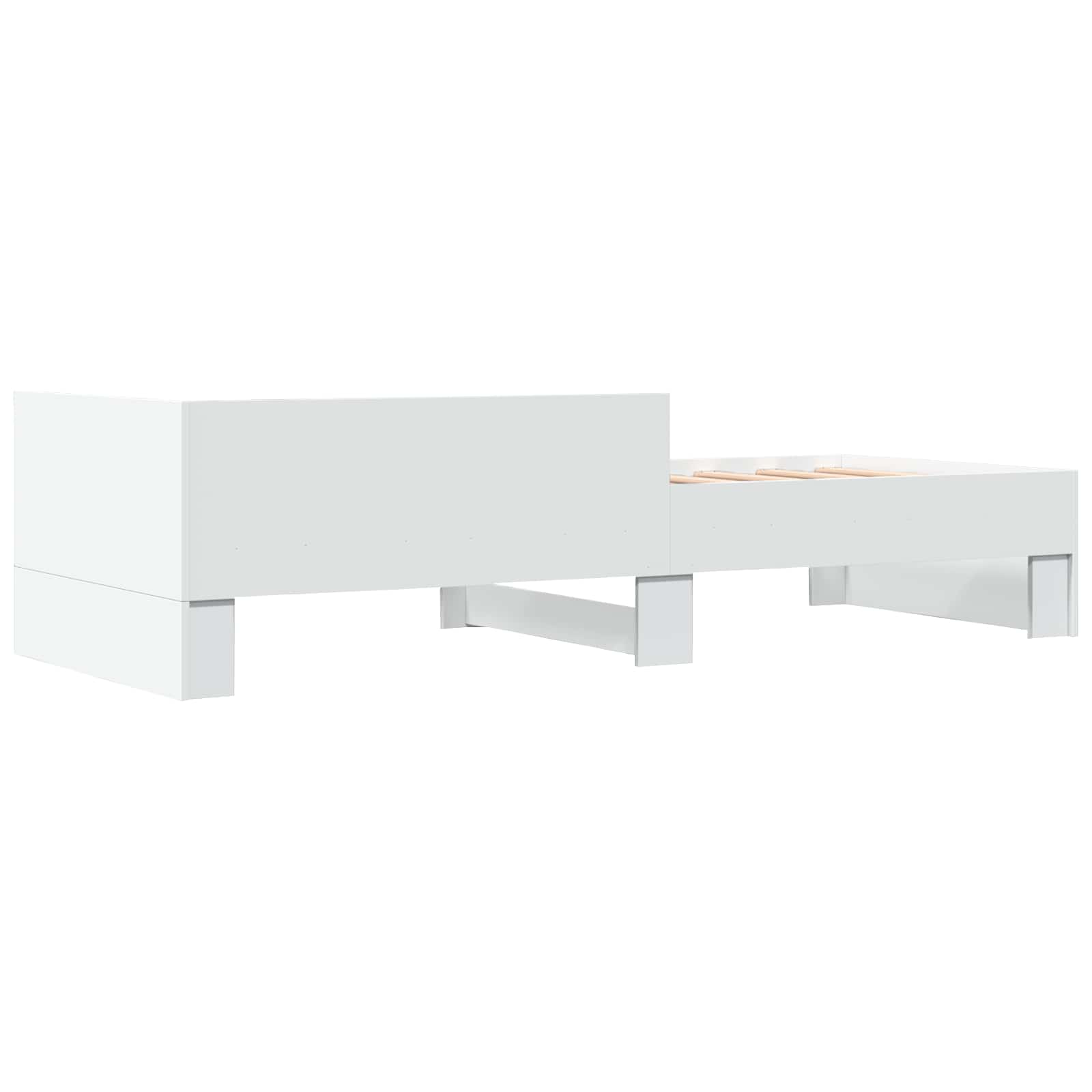 Struttura letto con testata Bianco 80 x 200 cm | homemem39