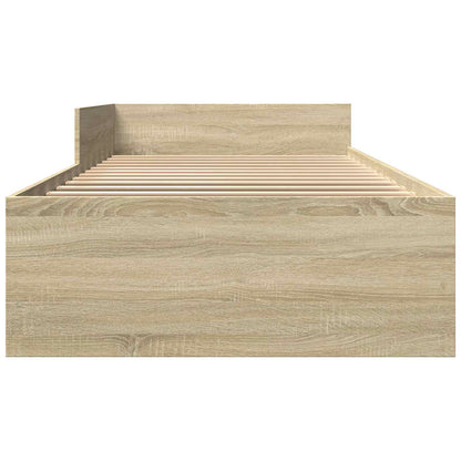 Struttura letto con testata Rovere Sonoma 80 x 200 cm | homemem39