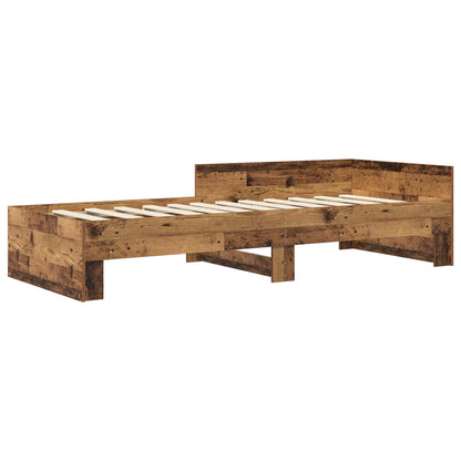 Struttura letto con testata Legno antico 80 x 200 cm | homemem39