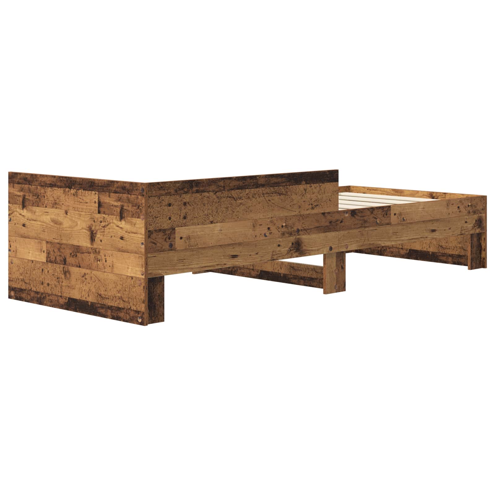Struttura letto con testata Legno antico 80 x 200 cm | homemem39