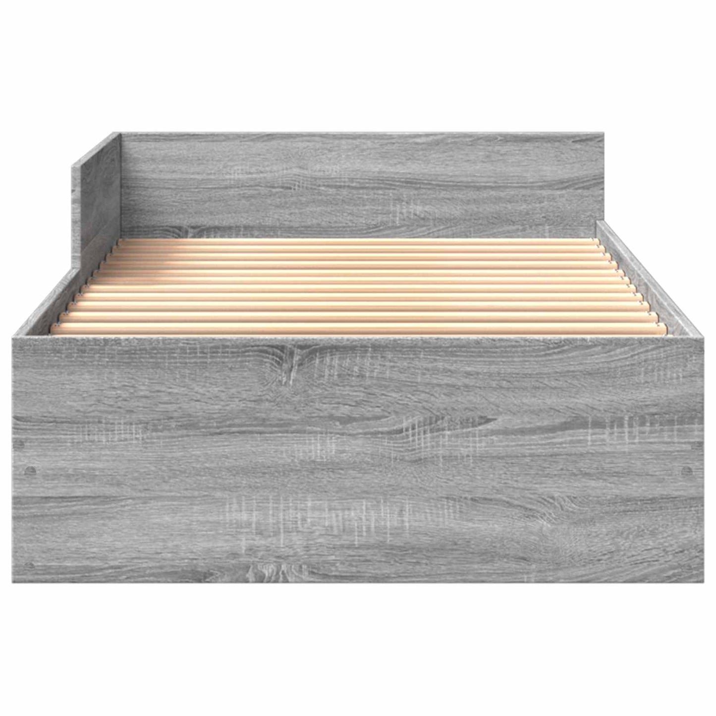 Struttura letto con testata Sonoma grigio 80 x 200 cm | homemem39