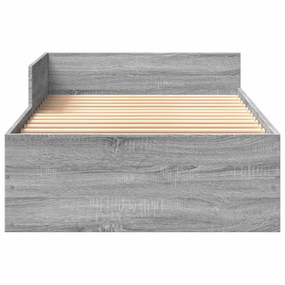 Struttura letto con testata Sonoma grigio 80 x 200 cm | homemem39
