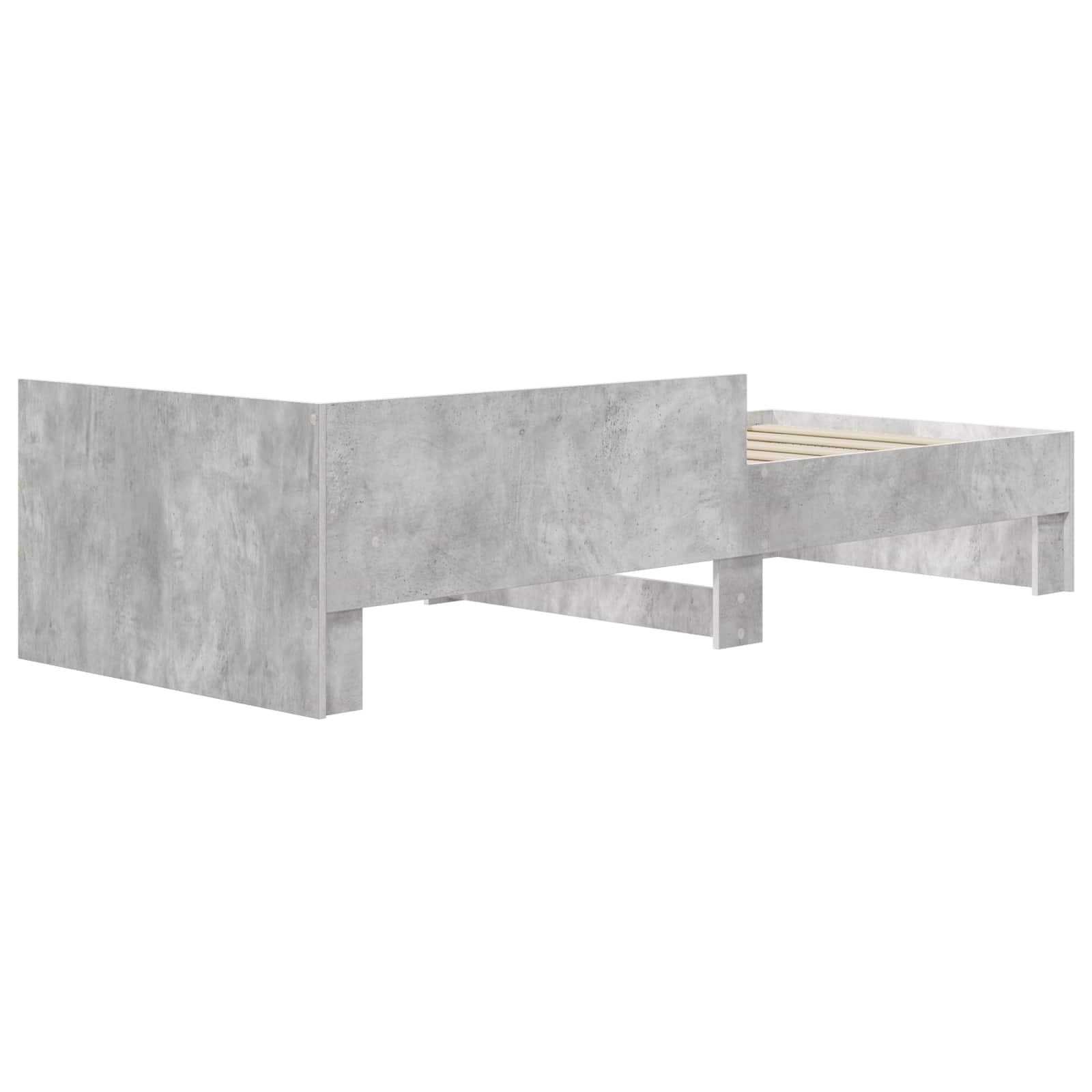 Struttura letto con testata Grigio Cemento 80 x 200 cm | homemem39