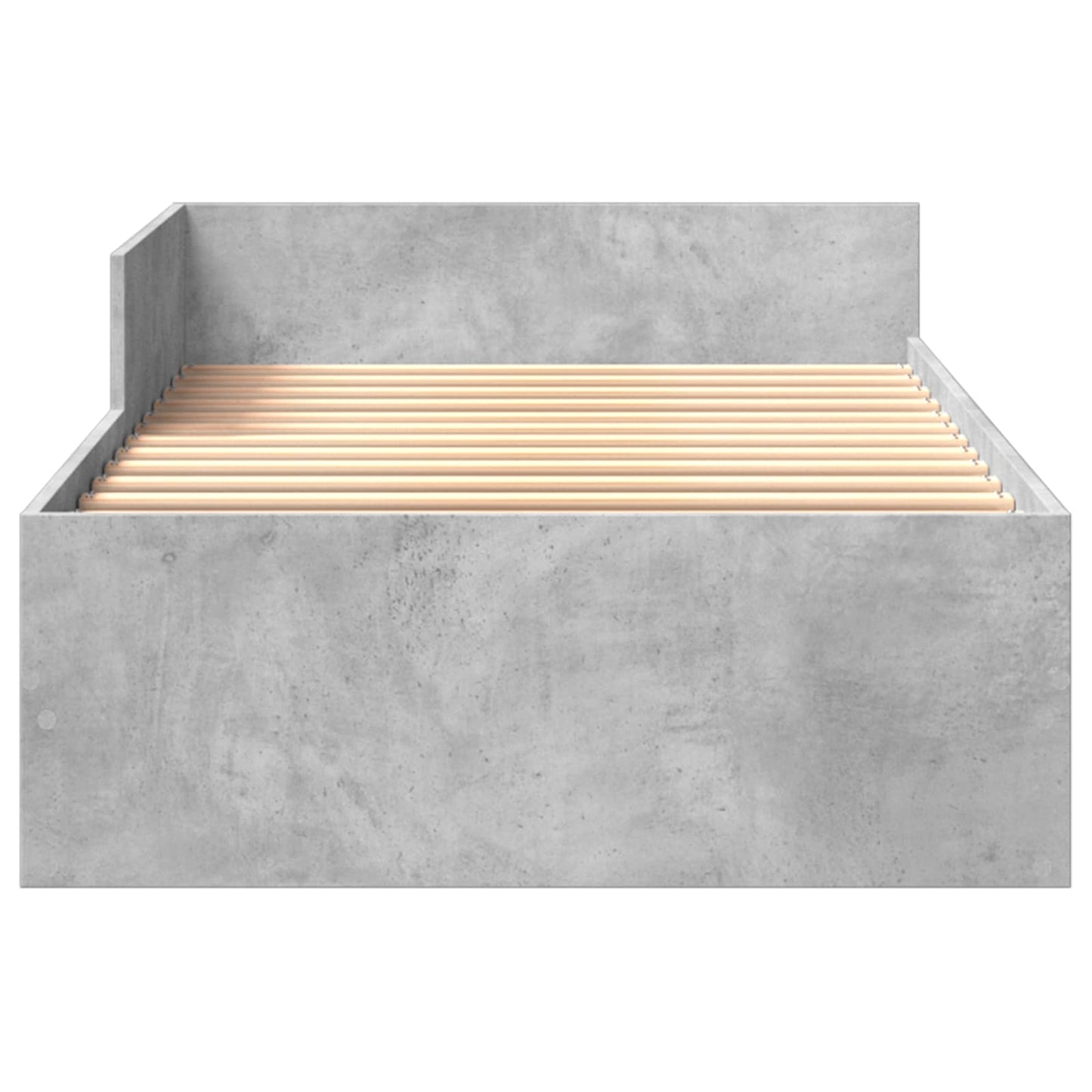 Struttura letto con testata Grigio Cemento 80 x 200 cm | homemem39