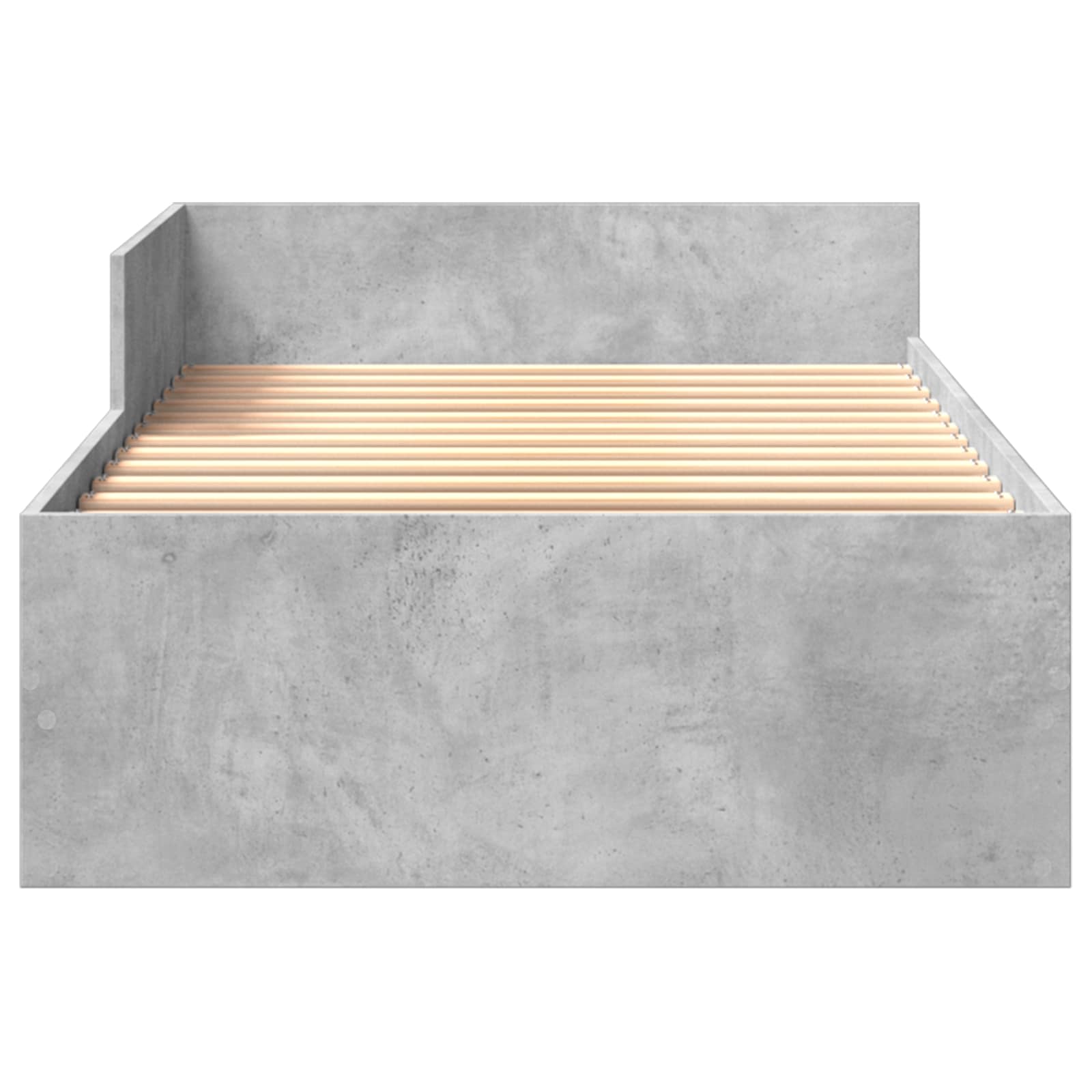 Struttura letto con testata Grigio Cemento 80 x 200 cm | homemem39