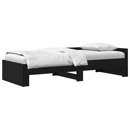 Struttura letto con testata Rovere Nero 80 x 200 cm | homemem39