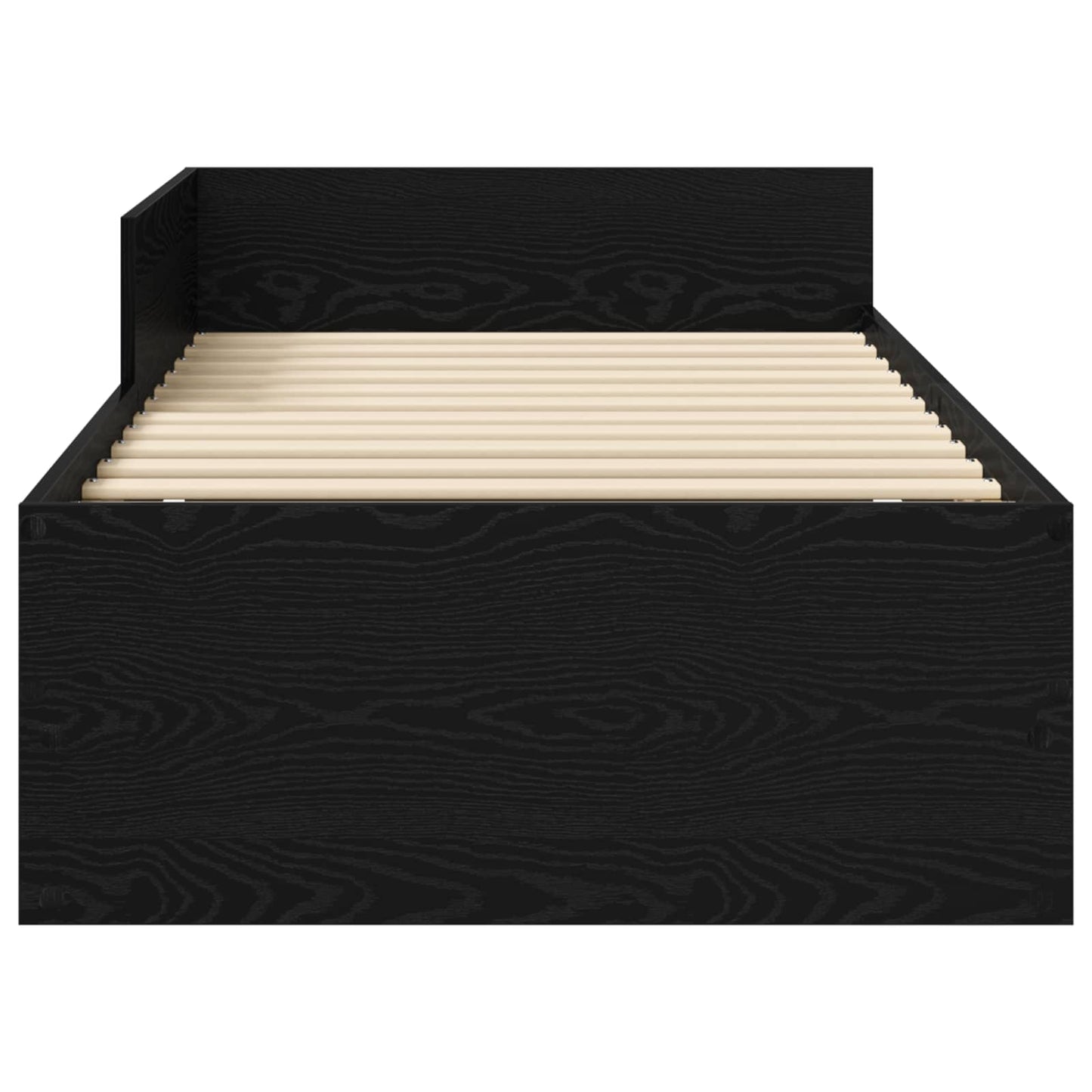 Struttura letto con testata Rovere Nero 80 x 200 cm | homemem39