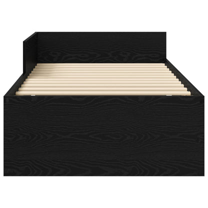 Struttura letto con testata Rovere Nero 80 x 200 cm | homemem39