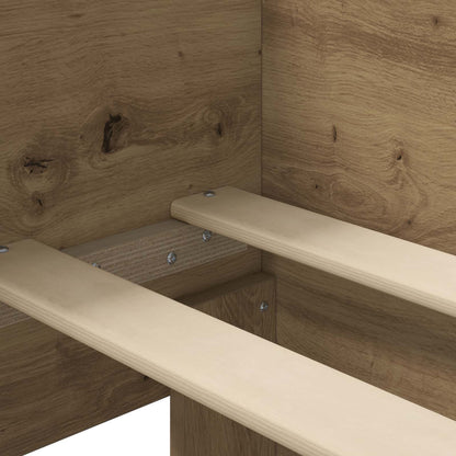 Struttura letto con testata Rovere Artigianale 80 x 200 cm | homemem39