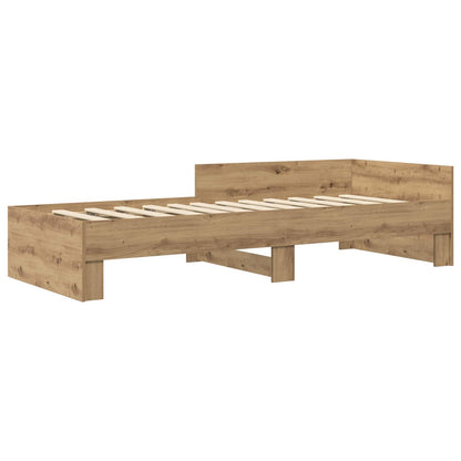 Struttura letto con testata Rovere Artigianale 80 x 200 cm | homemem39