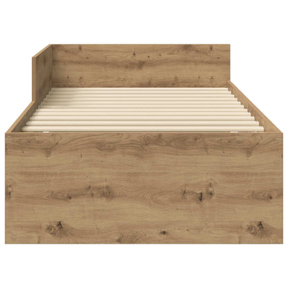 Struttura letto con testata Rovere Artigianale 80 x 200 cm | homemem39