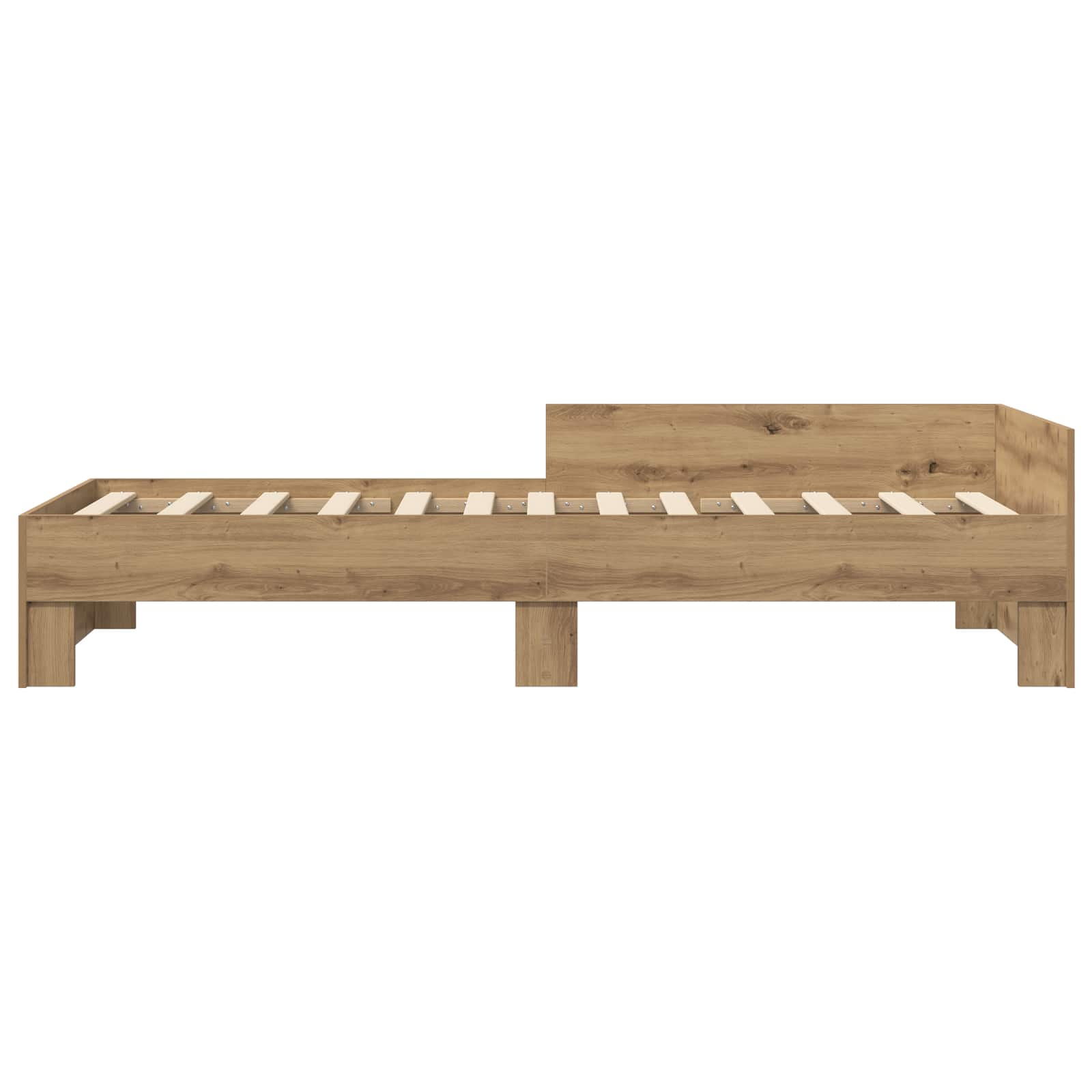 Struttura letto con testata Rovere Artigianale 80 x 200 cm | homemem39