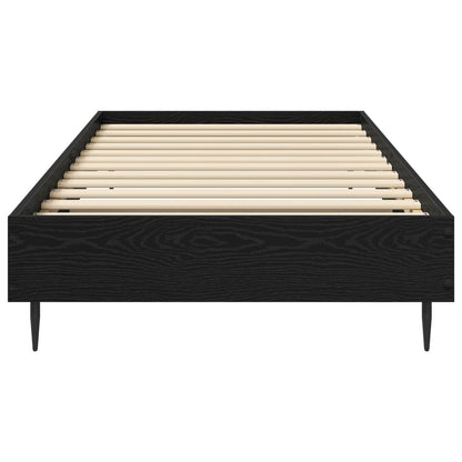 Struttura del letto Rovere Nero 80 x 200 cm | homemem39