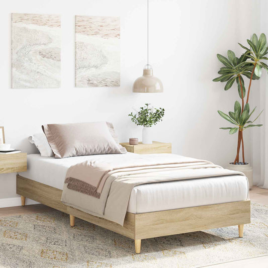 Struttura del letto Rovere Sonoma Legno multistrato | homemem39