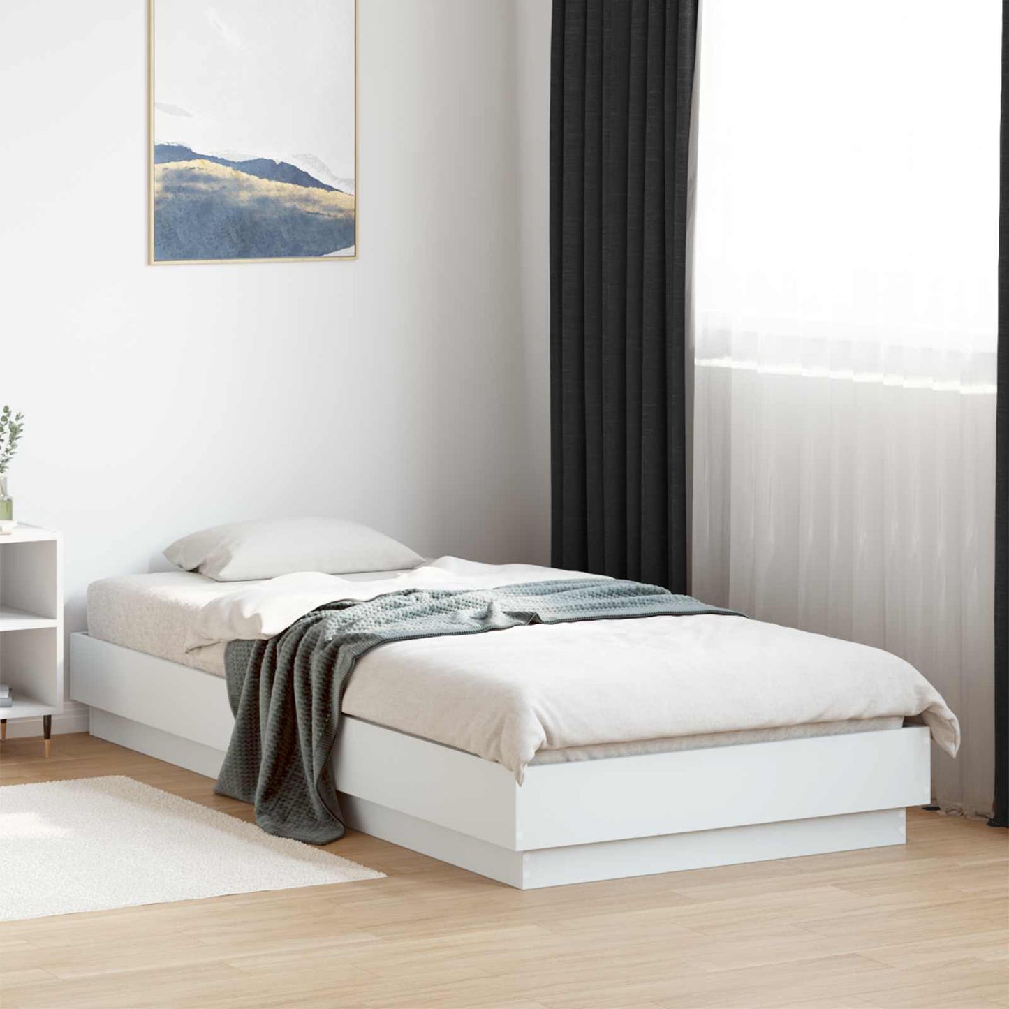 Struttura letto a pavimento Bianco 80 x 200 cm | homemem39