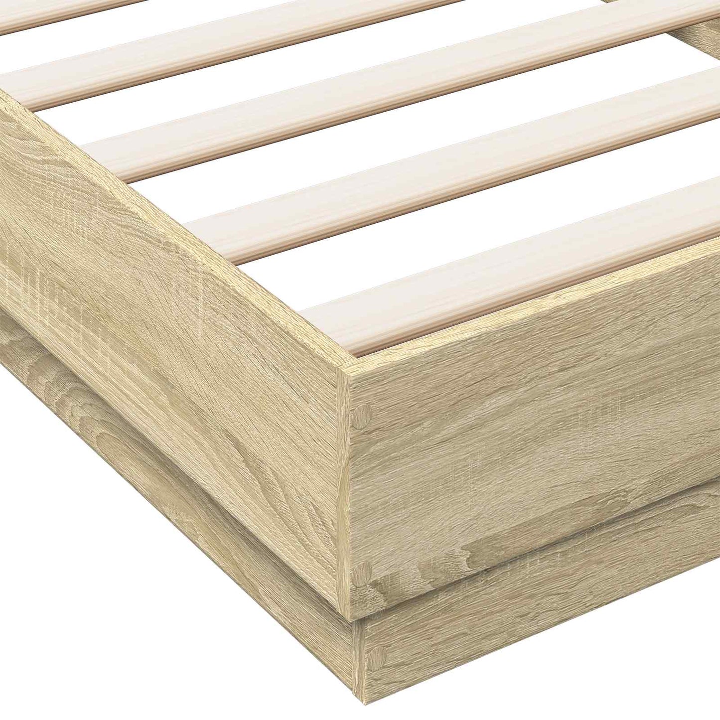 Struttura letto a pavimento Rovere Sonoma 80 x 200 cm | homemem39