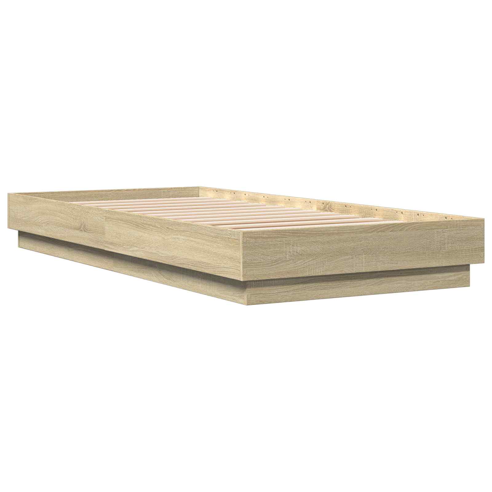 Struttura letto a pavimento Rovere Sonoma 80 x 200 cm | homemem39