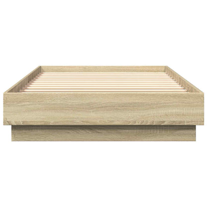 Struttura letto a pavimento Rovere Sonoma 80 x 200 cm | homemem39