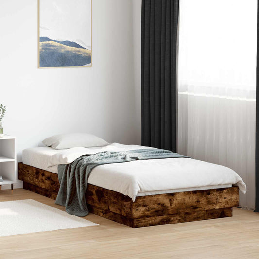 Struttura letto a pavimento Rovere Fumo 80 x 200 cm | homemem39