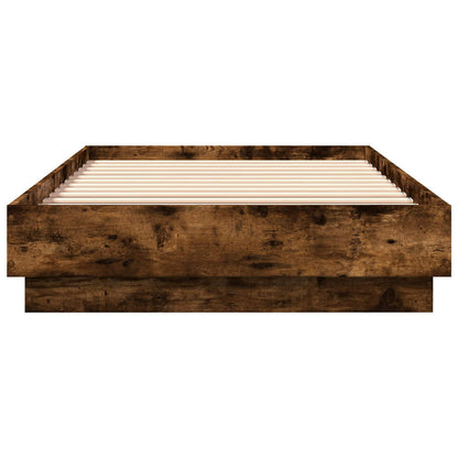 Struttura letto a pavimento Rovere Fumo 80 x 200 cm | homemem39