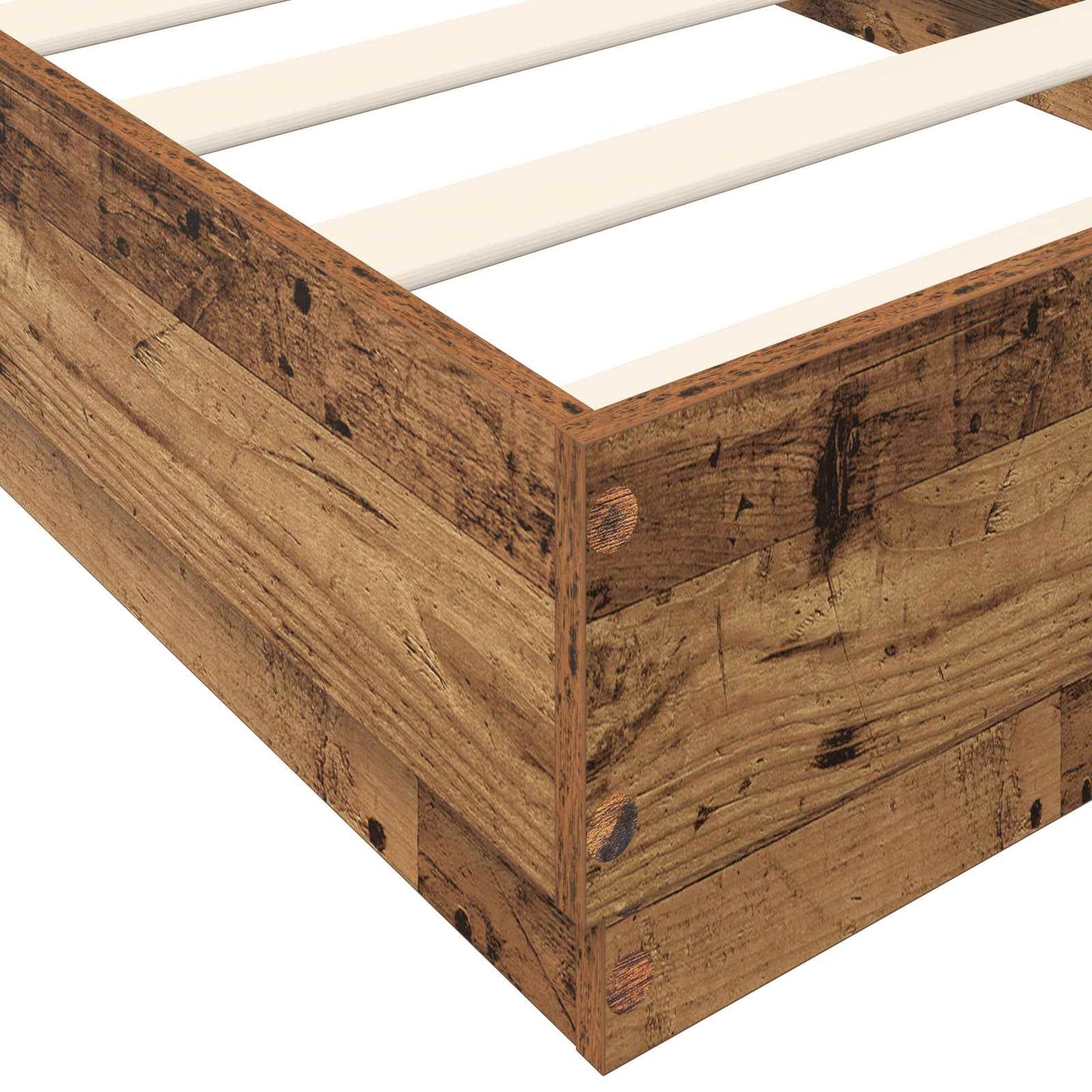 Struttura letto a pavimento Legno antico 80 x 200 cm | homemem39
