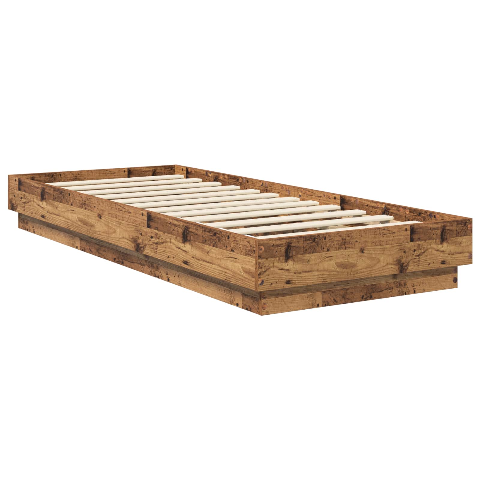 Struttura letto a pavimento Legno antico 80 x 200 cm | homemem39
