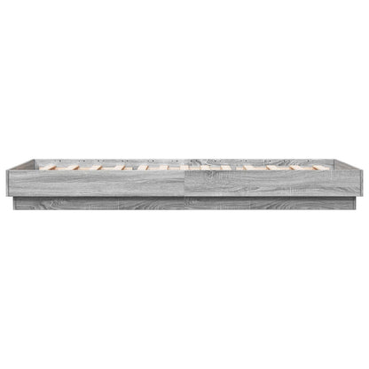 Struttura letto a pavimento Sonoma grigio 80 x 200 cm | homemem39