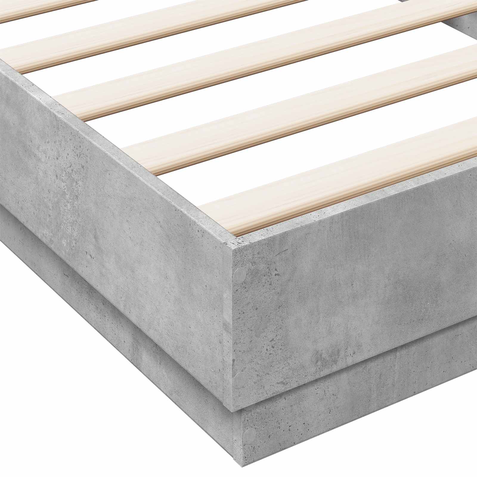 Struttura letto a pavimento Grigio Cemento 80 x 200 cm | homemem39