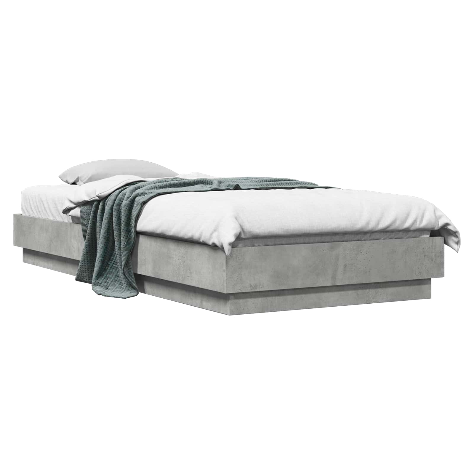 Struttura letto a pavimento Grigio Cemento 80 x 200 cm | homemem39