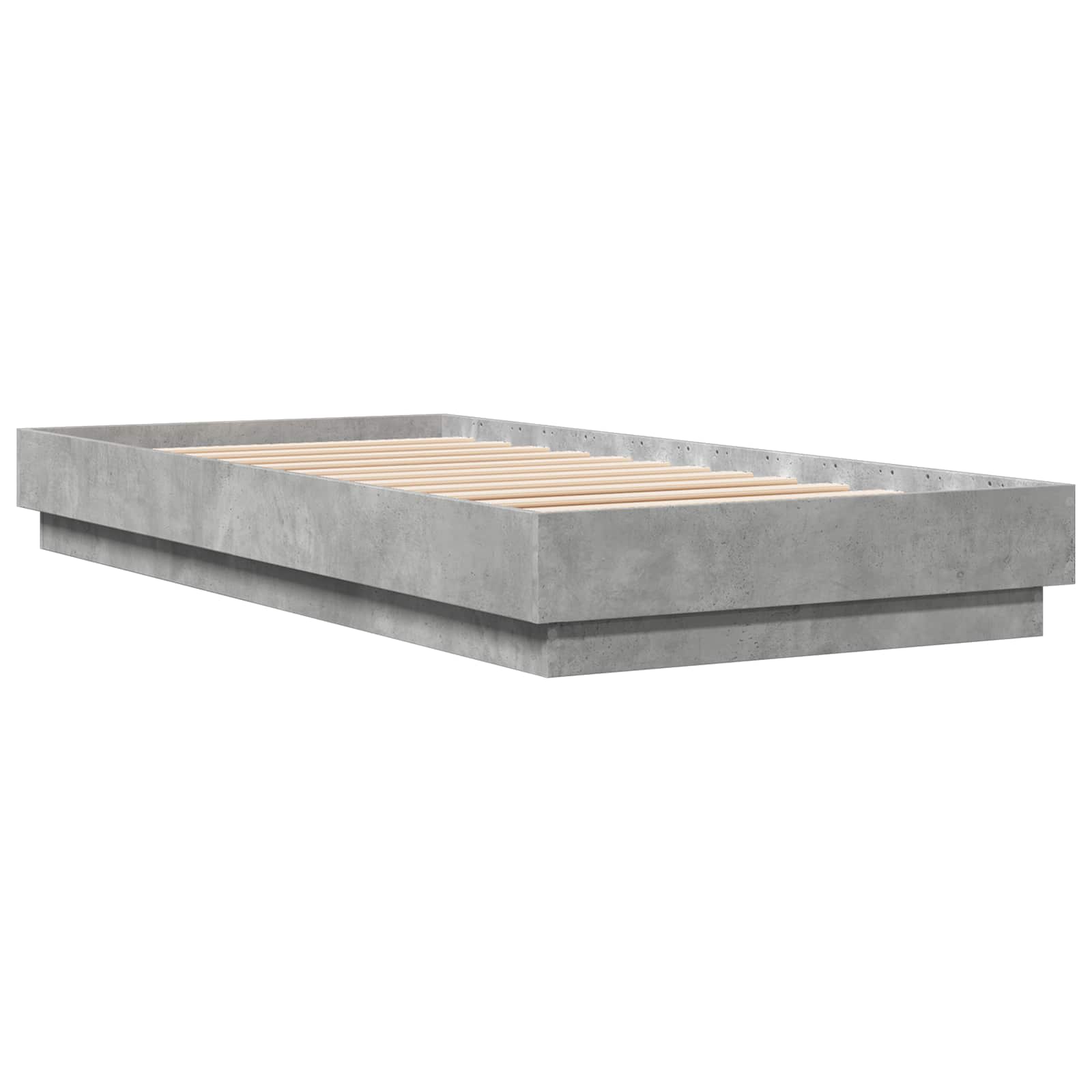 Struttura letto a pavimento Grigio Cemento 80 x 200 cm | homemem39