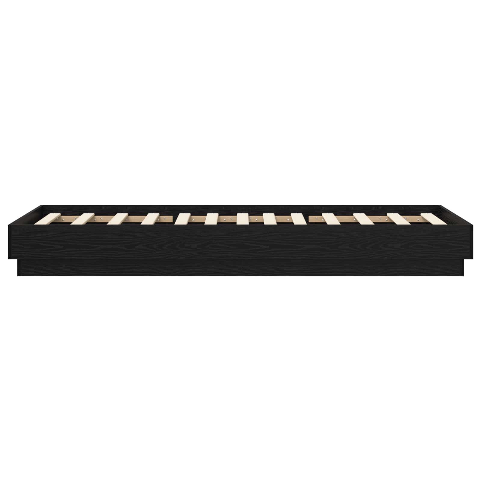 Struttura letto a pavimento Rovere Nero 80 x 200 cm | homemem39