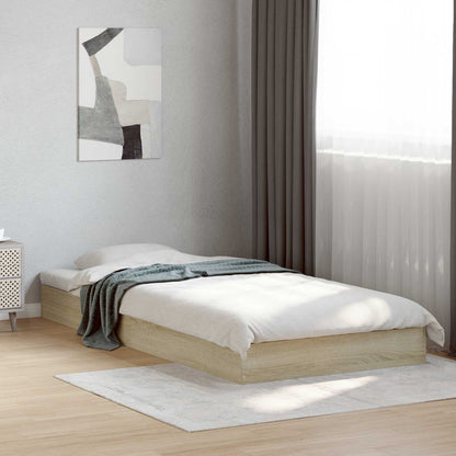 Struttura letto a pavimento Rovere Sonoma 80 x 200 cm | homemem39