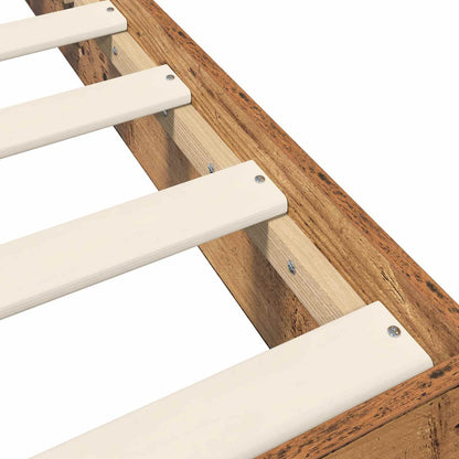 Struttura letto a pavimento Legno antico 80 x 200 cm | homemem39