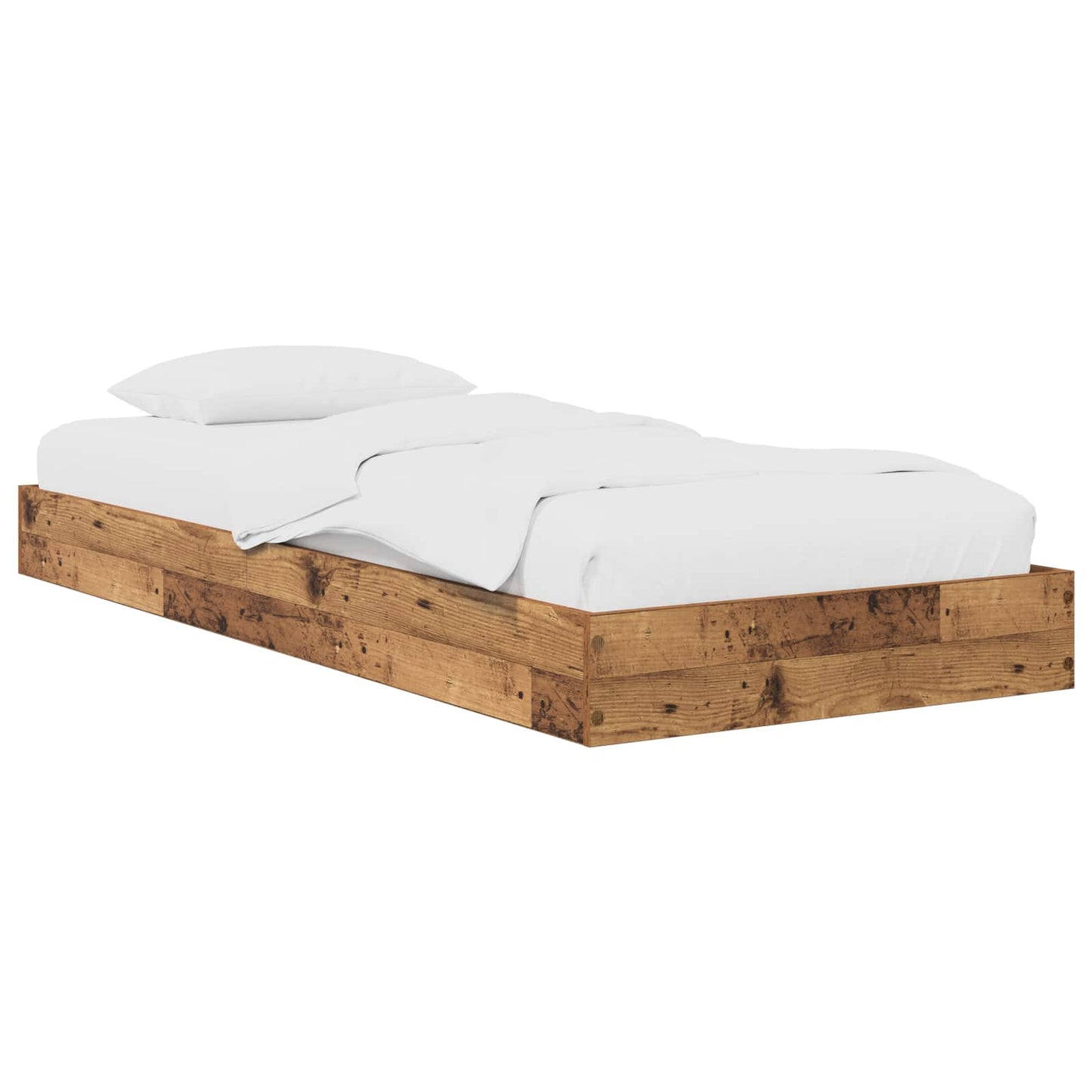 Struttura letto a pavimento Legno antico 80 x 200 cm | homemem39