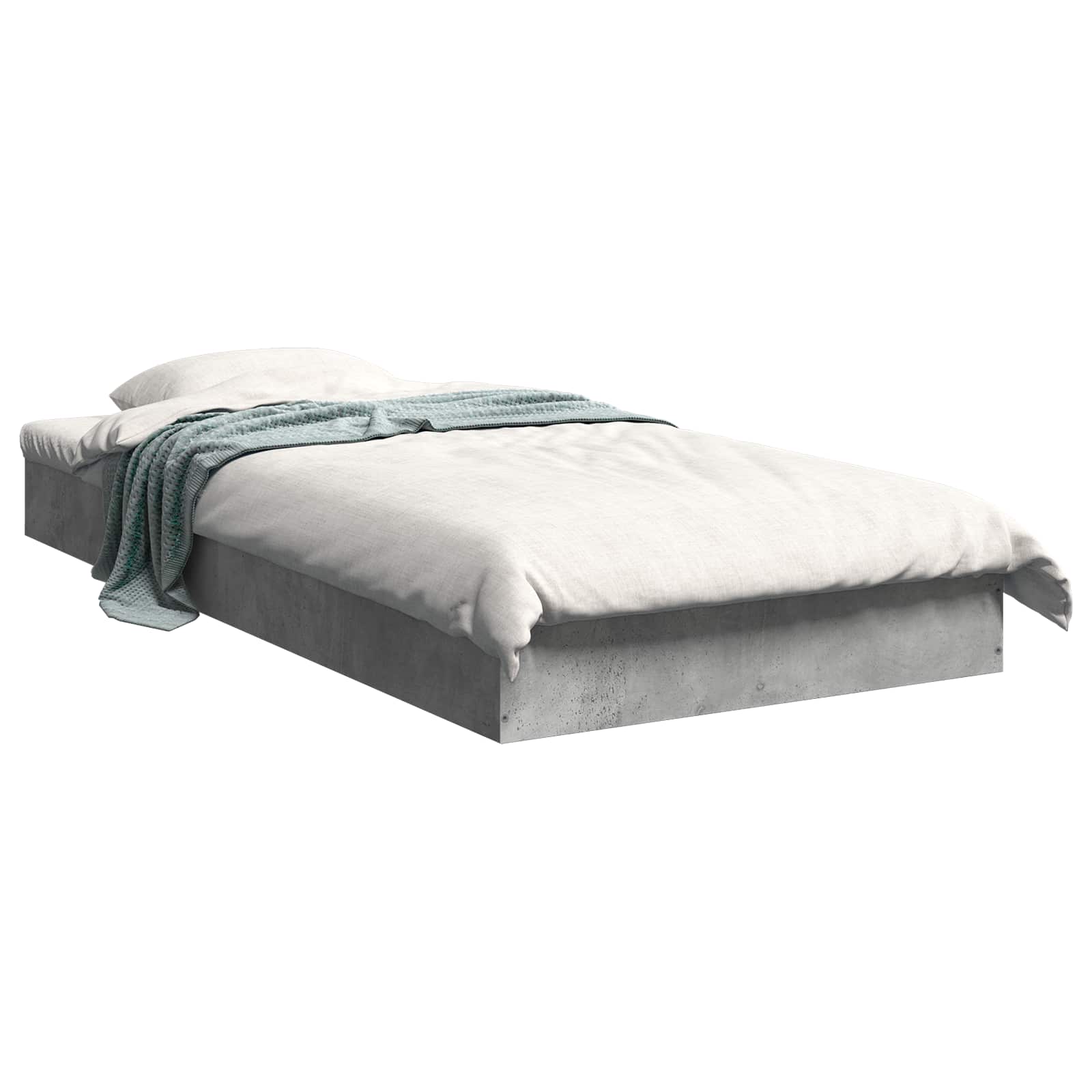 Struttura letto a pavimento Grigio Cemento 80 x 200 cm | homemem39